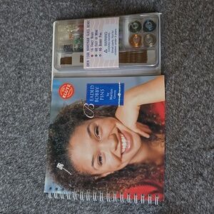 Klutz Beaded Bobby Pins Kit with Book, Glass Beads, Wire & Bobby Pins, NWT